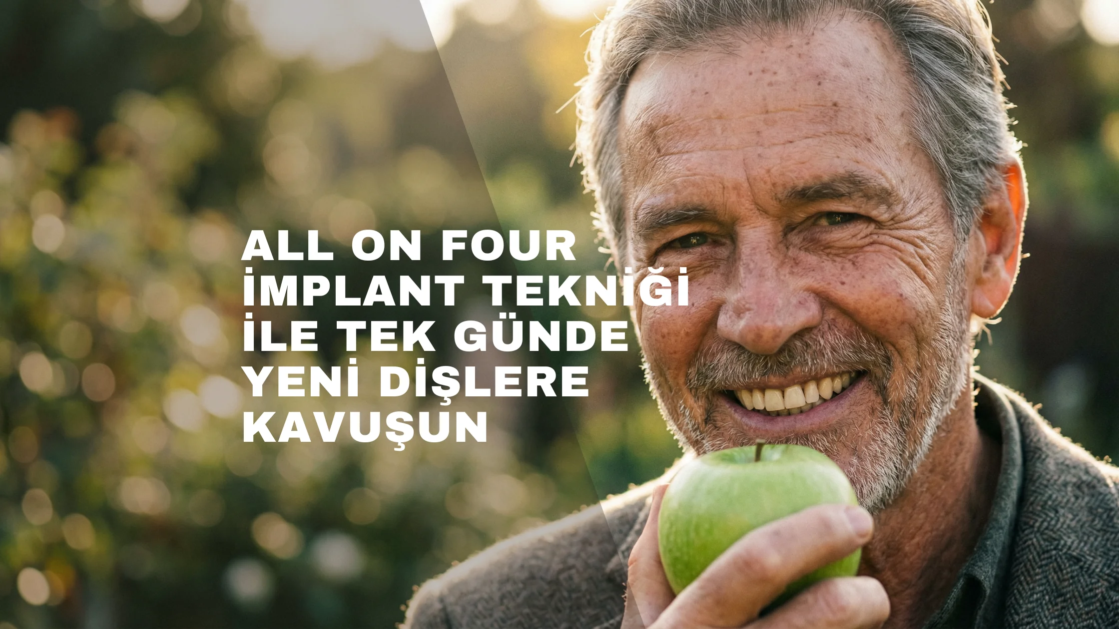 All On Four İmplant Tekniği ile Tek Günde Yeni Diş